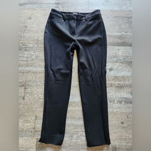 Black WHBM slim ankle ponte pants 2